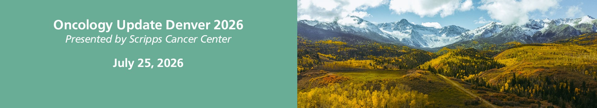 Oncology Update Denver 2026 Presented by Scripps Cancer Center Banner